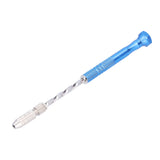 Hand Drill Jewelry Carving Drill Blue Stainless Steel Punching Drilling Tool for Woodworking