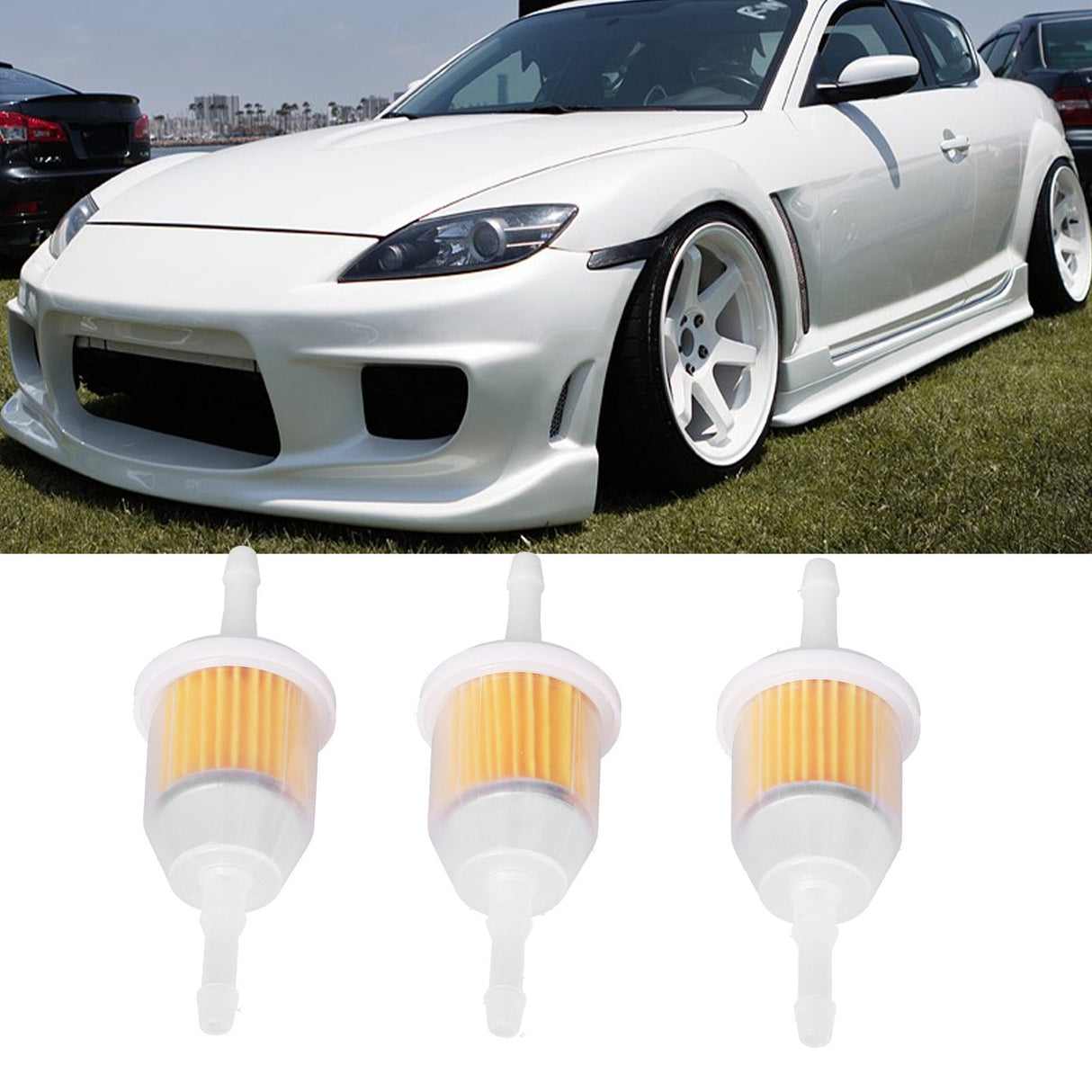 3Pcs Fuel Filter Durable Wear Resistant 2505022‑S 2505003‑S 2505008‑S Replacement for Kohler