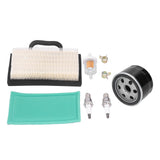 Air Filter Lawn Mower Oil Fuel Filter 698754 273638 691035 696854 for Intek Extended Life Series VTwin 1826 HP - 45-Degree Angle