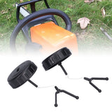 2PCS Oil Cap Fuel Tank Cap Oil Filter Cover for Stihl 017 018 MS170 MS180 1130 350 0500 Chainsaw
