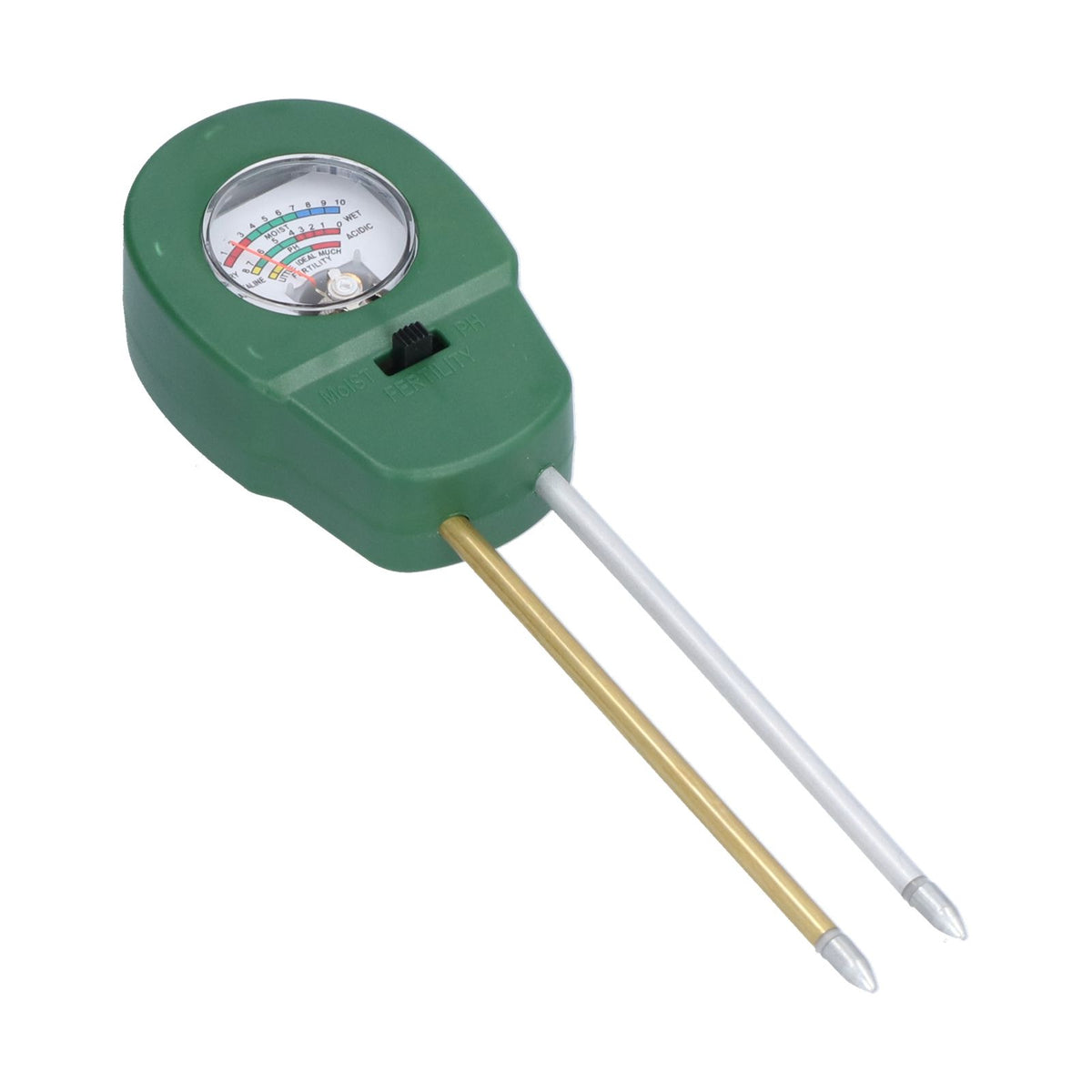 3 In 1 Soil Moisture Meter 2 Needles Adjustable PH Value Fertility Soil Test Tool for Garden Courtyard Outdoor