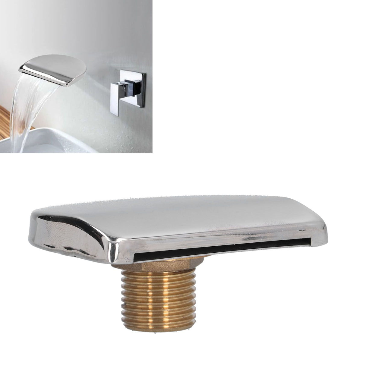 Shower Faucet Spouts Large Diameter Simple Installation Easily Clean Waterfall Shower Head for Bathtub Hot Spring