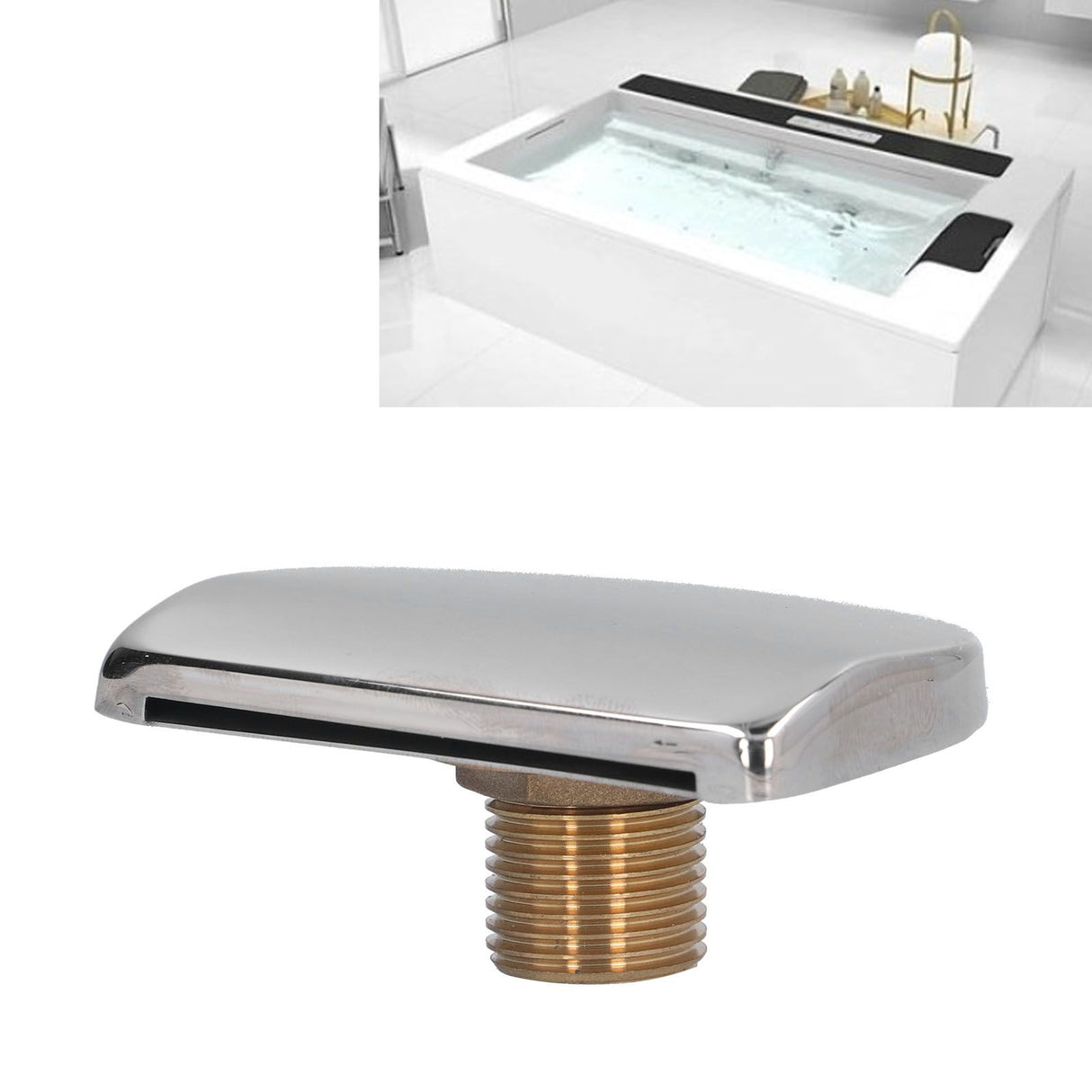 Shower Faucet Spouts Large Diameter Simple Installation Easily Clean Waterfall Shower Head for Bathtub Hot Spring