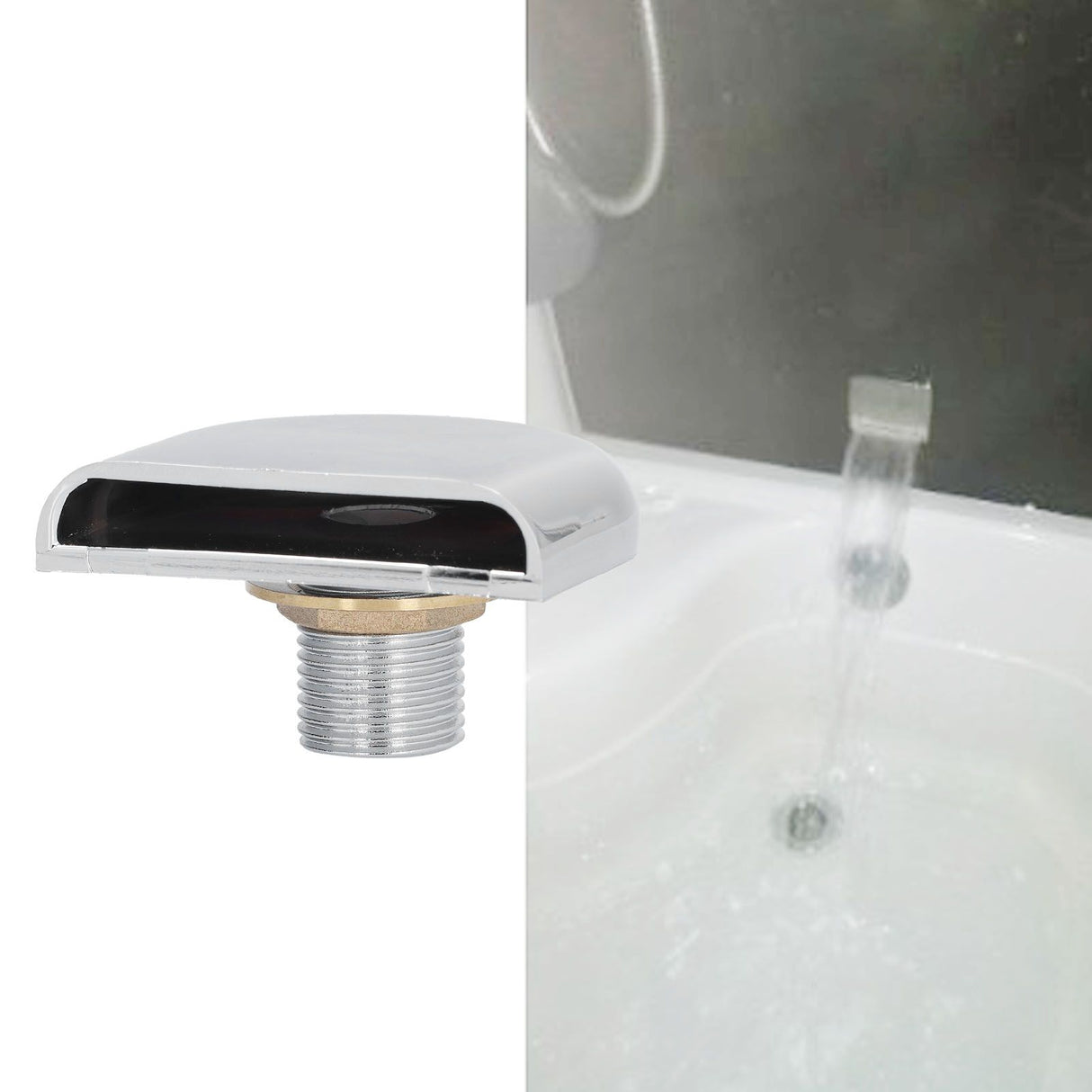 G1/2 Male Thread Waterfall Faucet Outlet Shower Nozzle for SPA Pool Shower Room Massage Bathtub Accessories