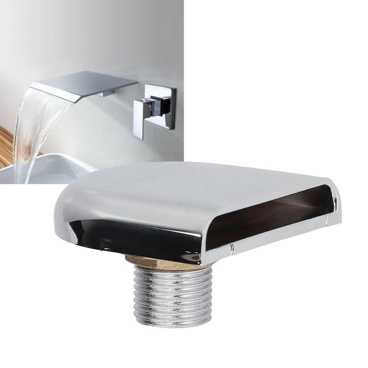 G1/2 Male Thread Waterfall Faucet Outlet Shower Nozzle for SPA Pool Shower Room Massage Bathtub Accessories