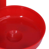 10 Set Chicken Drinking Cup Automatic Poultry Drinking Waterer Drinker with White Tee Fitting Durable for Chicken
