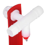 10 Set Chicken Drinking Cup Automatic Poultry Drinking Waterer Drinker with White Tee Fitting Durable for Chicken - Extra Image