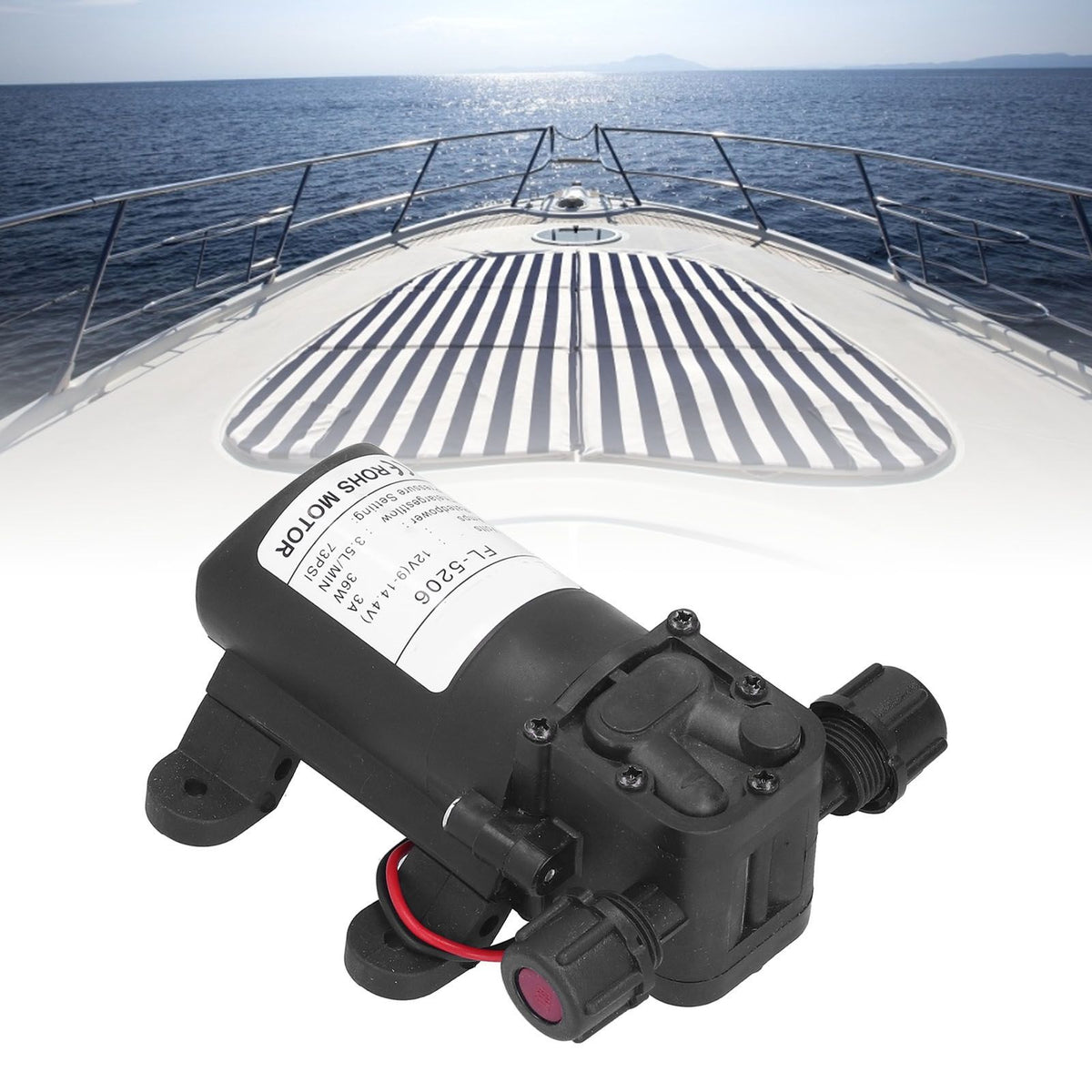 12V 36W Diaphragm Pump Double Thread Mini High Pressure DC Water Pump for Agricultural Sprayer