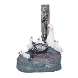 Garden Duck Family Statue Originality Resin Sculpture Ornament Decoration for Yard Patio Fountain Garden
