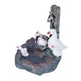 Garden Duck Family Statue Originality Resin Sculpture Ornament Decoration for Yard Patio Fountain Garden
