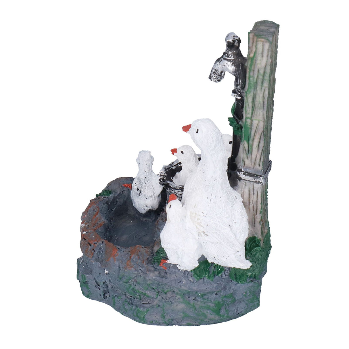 Garden Duck Family Statue Originality Resin Sculpture Ornament Decoration for Yard Patio Fountain Garden