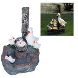 Garden Duck Family Statue Originality Resin Sculpture Ornament Decoration for Yard Patio Fountain Garden
