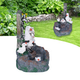 Garden Duck Family Statue Originality Resin Sculpture Ornament Decoration for Yard Patio Fountain Garden