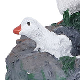 Garden Duck Family Statue Originality Resin Sculpture Ornament Decoration for Yard Patio Fountain Garden
