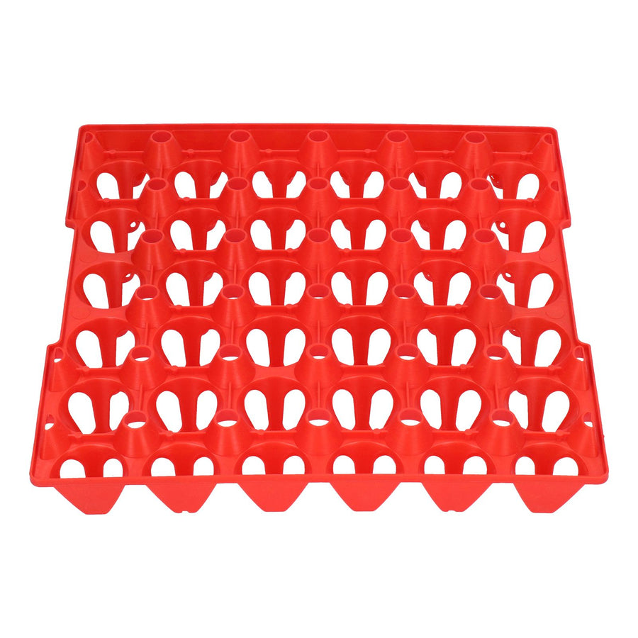 5PCS Plastic Egg Flats 30 Cell Egg Crates Holder Tray for Storage Transportation Home Farm SuppliesRed