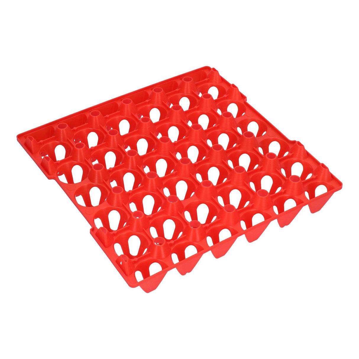 5PCS Plastic Egg Flats 30 Cell Egg Crates Holder Tray for Storage Transportation Home Farm SuppliesRed