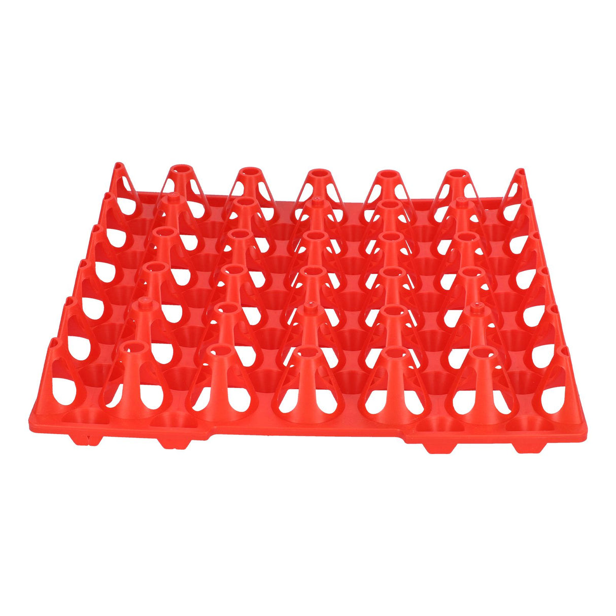 5PCS Plastic Egg Flats 30 Cell Egg Crates Holder Tray for Storage Transportation Home Farm SuppliesRed