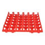 5PCS Plastic Egg Flats 30 Cell Egg Crates Holder Tray for Storage Transportation Home Farm SuppliesRed - Low Angle