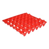 5PCS Plastic Egg Flats 30 Cell Egg Crates Holder Tray for Storage Transportation Home Farm SuppliesRed