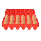 5PCS Plastic Egg Flats 30 Cell Egg Crates Holder Tray for Storage Transportation Home Farm SuppliesRed - Extra Image