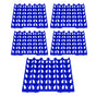 5PCS Plastic Egg Flats 30 Cell Egg Crates Holder Tray for Storage Transportation Home Farm SuppliesBlue