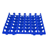 5PCS Plastic Egg Flats 30 Cell Egg Crates Holder Tray for Storage Transportation Home Farm SuppliesBlue - Low Angle