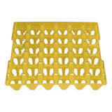 5PCS Plastic Egg Flats 30 Cell Egg Crates Holder Tray for Storage Transportation Home Farm SuppliesYellow
