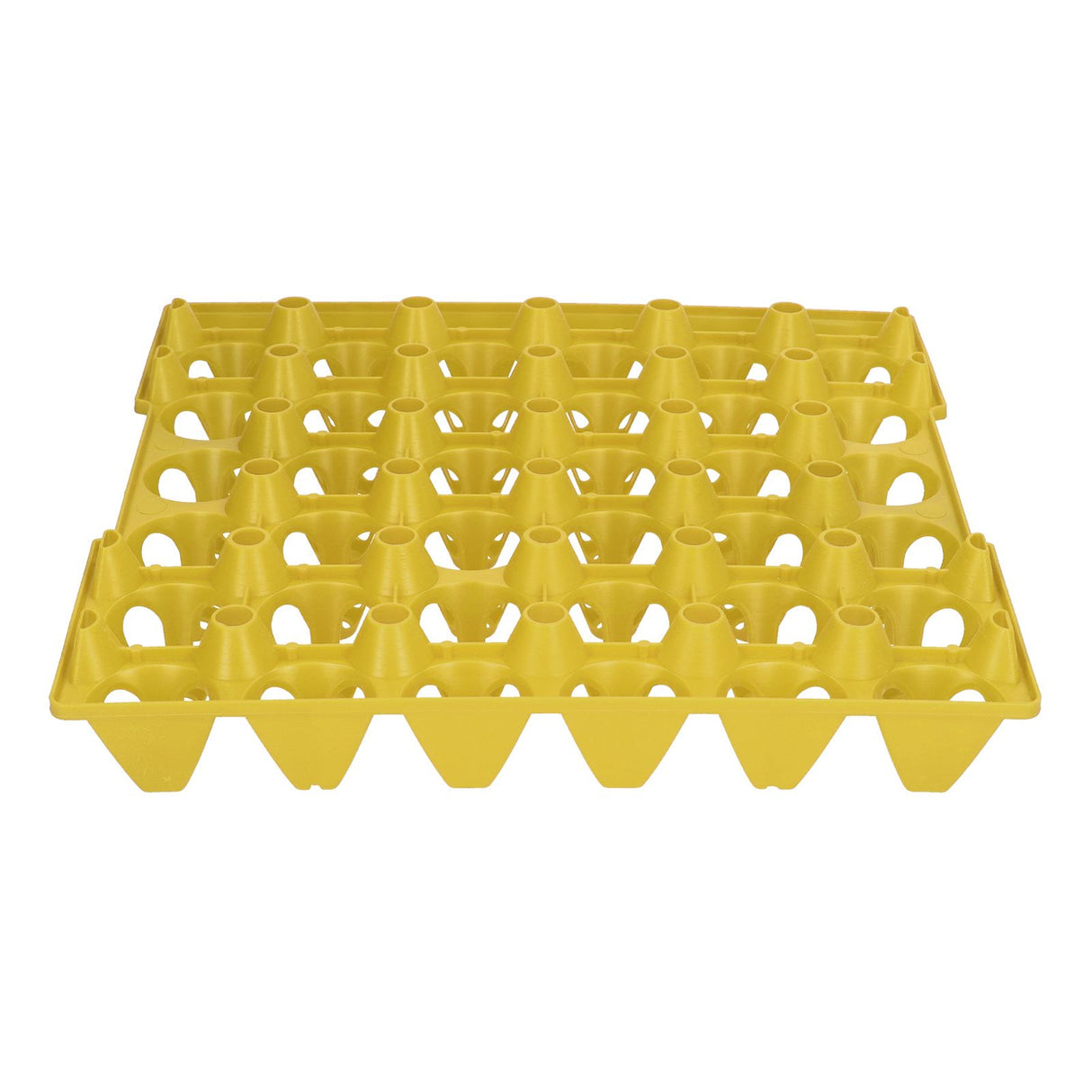 5PCS Plastic Egg Flats 30 Cell Egg Crates Holder Tray for Storage Transportation Home Farm SuppliesYellow