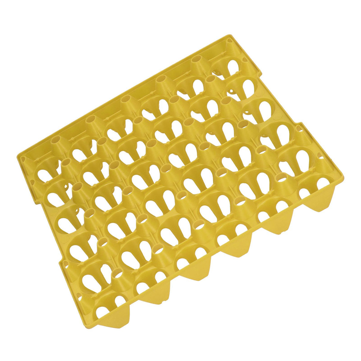 5PCS Plastic Egg Flats 30 Cell Egg Crates Holder Tray for Storage Transportation Home Farm SuppliesYellow