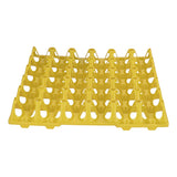 5PCS Plastic Egg Flats 30 Cell Egg Crates Holder Tray for Storage Transportation Home Farm SuppliesYellow