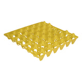 5PCS Plastic Egg Flats 30 Cell Egg Crates Holder Tray for Storage Transportation Home Farm SuppliesYellow - Extra Image