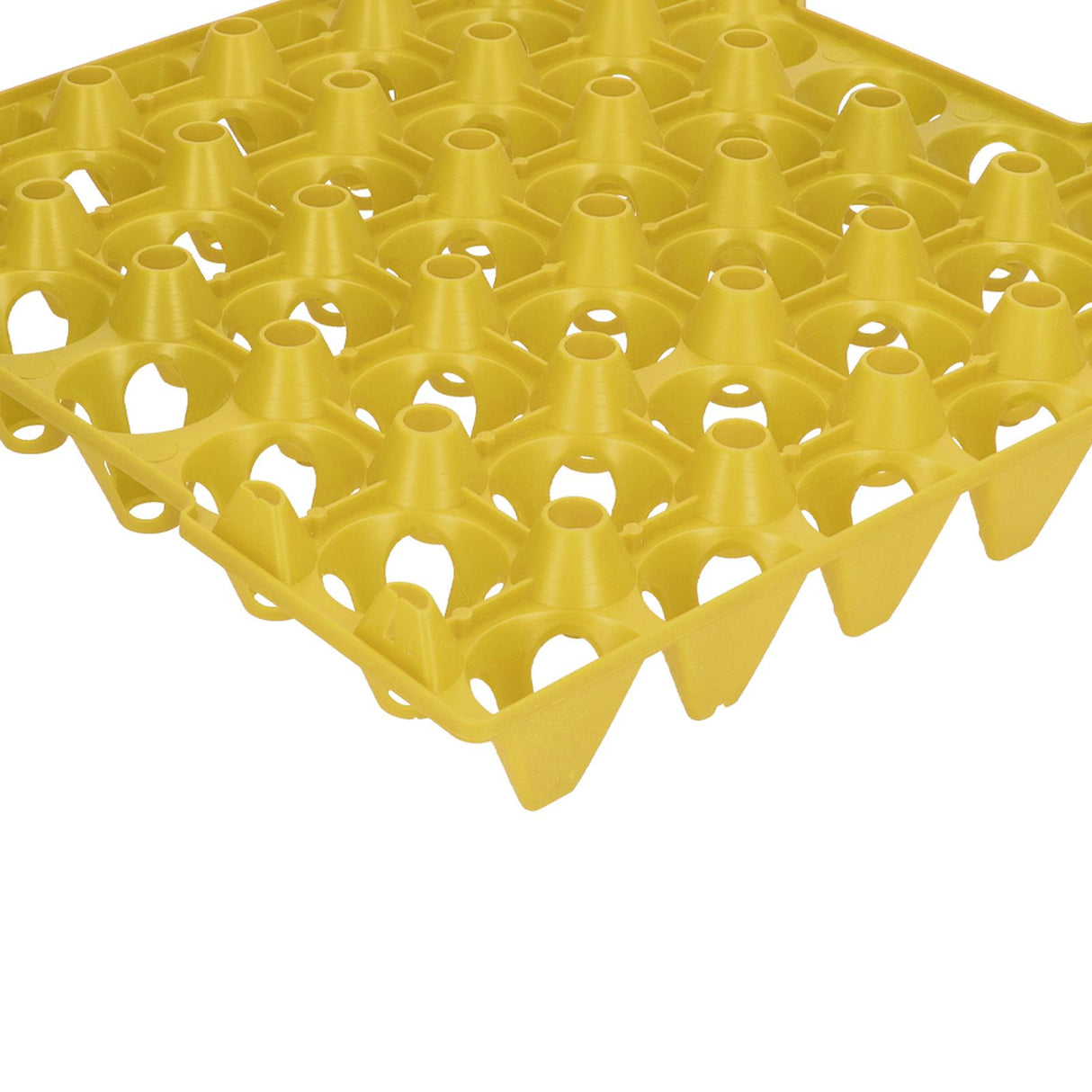 5PCS Plastic Egg Flats 30 Cell Egg Crates Holder Tray for Storage Transportation Home Farm SuppliesYellow