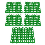 5PCS Plastic Egg Flats 30 Cell Egg Crates Holder Tray for Storage Transportation Home Farm SuppliesGreen