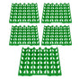 5PCS Plastic Egg Flats 30 Cell Egg Crates Holder Tray for Storage Transportation Home Farm SuppliesGreen