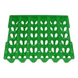 5PCS Plastic Egg Flats 30 Cell Egg Crates Holder Tray for Storage Transportation Home Farm SuppliesGreen