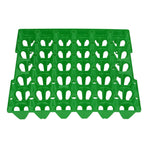 5PCS Plastic Egg Flats 30 Cell Egg Crates Holder Tray for Storage Transportation Home Farm SuppliesGreen