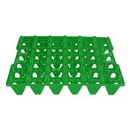 5PCS Plastic Egg Flats 30 Cell Egg Crates Holder Tray for Storage Transportation Home Farm SuppliesGreen