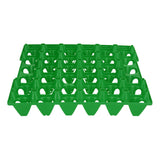 5PCS Plastic Egg Flats 30 Cell Egg Crates Holder Tray for Storage Transportation Home Farm SuppliesGreen - 45-Degree Angle