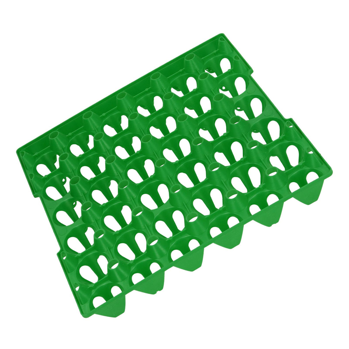 5PCS Plastic Egg Flats 30 Cell Egg Crates Holder Tray for Storage Transportation Home Farm SuppliesGreen