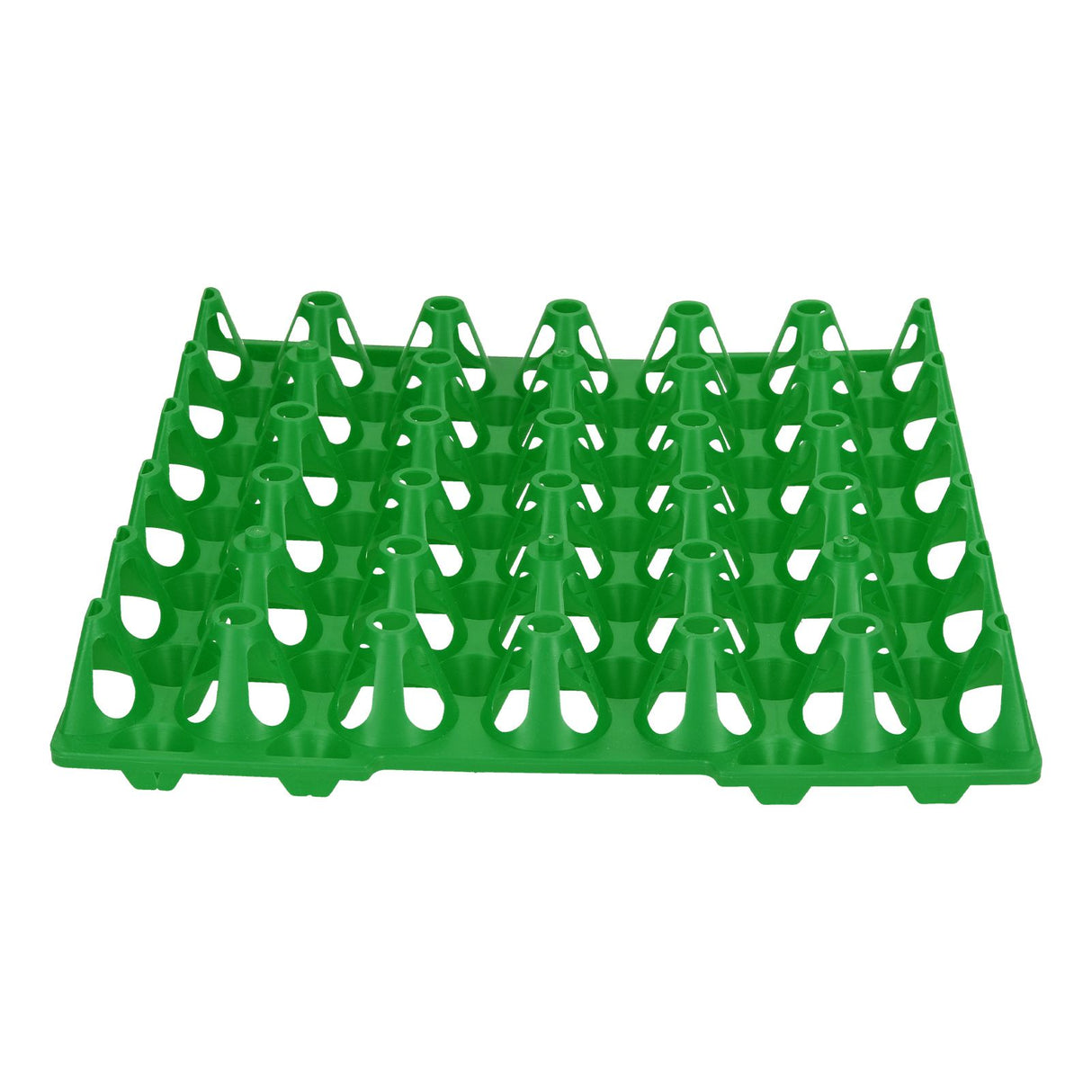 5PCS Plastic Egg Flats 30 Cell Egg Crates Holder Tray for Storage Transportation Home Farm SuppliesGreen