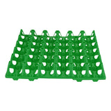 5PCS Plastic Egg Flats 30 Cell Egg Crates Holder Tray for Storage Transportation Home Farm SuppliesGreen - Low Angle
