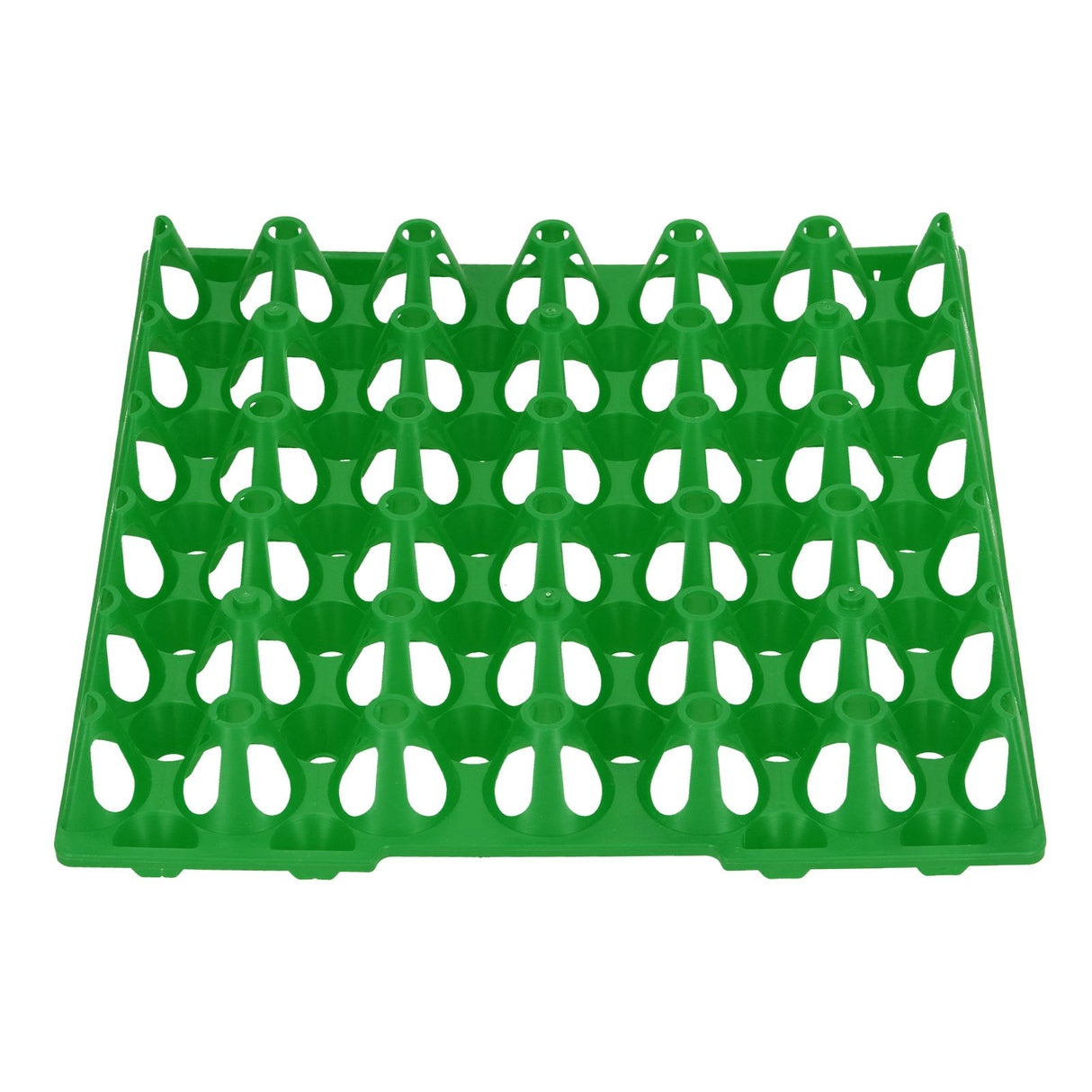 5PCS Plastic Egg Flats 30 Cell Egg Crates Holder Tray for Storage Transportation Home Farm SuppliesGreen