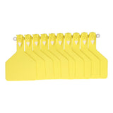 100Pcs Plastic Integrated Ear Tag Kit Livestock Farm Ear Label Tag for Cow Cattle Identification Yellow