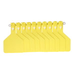 100Pcs Plastic Integrated Ear Tag Kit Livestock Farm Ear Label Tag for Cow Cattle Identification Yellow