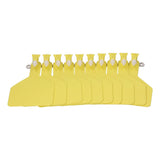 100Pcs Plastic Integrated Ear Tag Kit Livestock Farm Ear Label Tag for Cow Cattle Identification Yellow