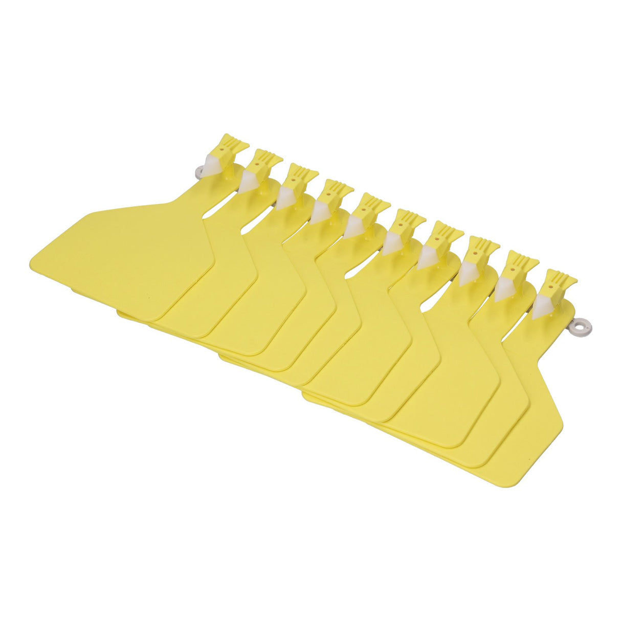 100Pcs Plastic Integrated Ear Tag Kit Livestock Farm Ear Label Tag for Cow Cattle Identification Yellow