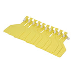 100Pcs Plastic Integrated Ear Tag Kit Livestock Farm Ear Label Tag for Cow Cattle Identification Yellow