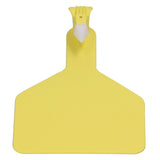 100Pcs Plastic Integrated Ear Tag Kit Livestock Farm Ear Label Tag for Cow Cattle Identification Yellow