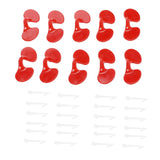 1000Set 6cm Chicken Blinders with Holes Plastic Anti Pecking Chicken Eye Glasses Goggles Accessory - Close-Up Angle
