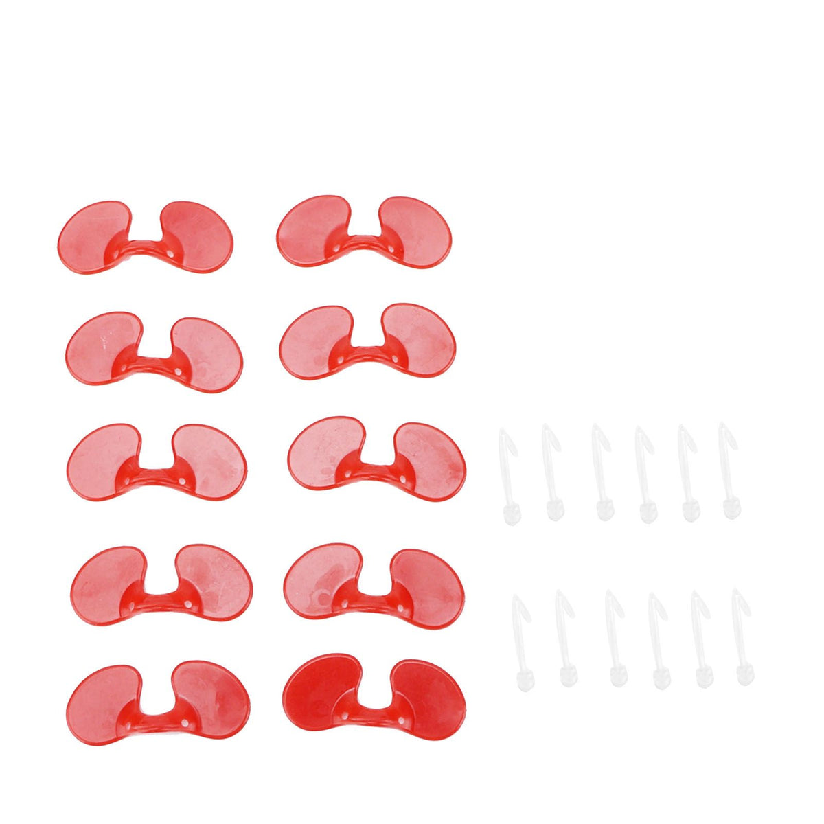 1000Set 6cm Chicken Blinders with Holes Plastic Anti Pecking Chicken Eye Glasses Goggles Accessory